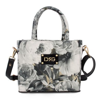 De Raggi Floral Mini Tote Bag 26131-1306 Black