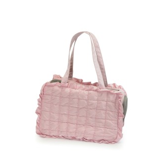 Camon PU and polyester carrrier bag – Pink – 40x30x20cm