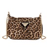 Women's animal print mini bag made from eco-leopard synthetic leather