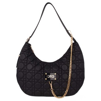 Women's black shoulder bag 25128-1213-BL