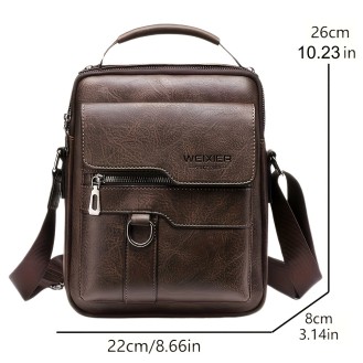 Weixier KSL-8301 Brown PU Leather Shoulder Bag