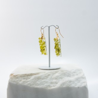 Neda Earrings Wine (olive green) Neda Earrings Wine (olive green)