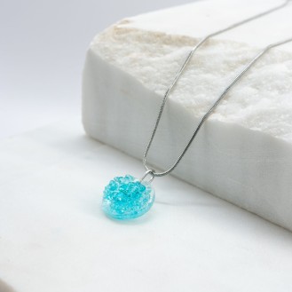 Ilios Necklace Bombay (turquise blue + silver) Ilios Necklace Bombay (turquise blue + silver)