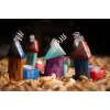 Wooden tealight holder house (random colors)