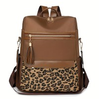 Women's Lightweight Oxford Brown Backpack 